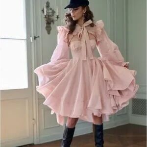 SOLD Selkie Pumpkin Froth Party High Court dress